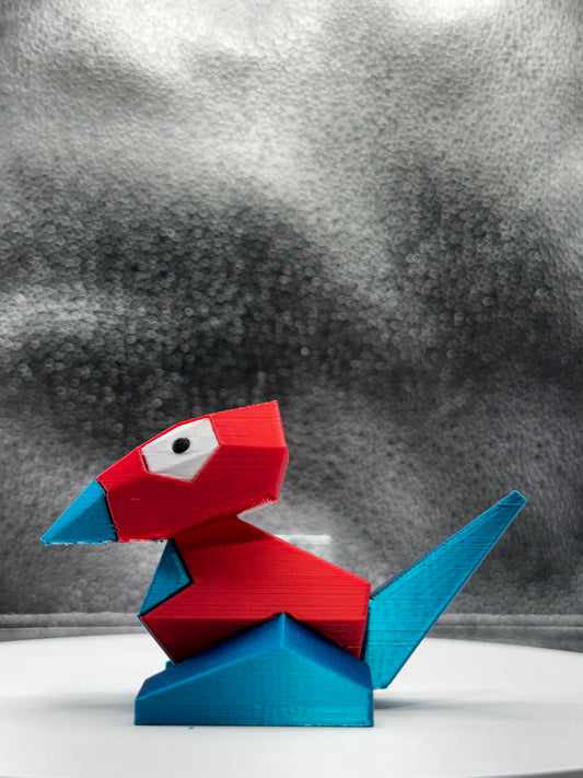 Porymon 3d Print COLORED 3 Inches Tall - Metallic Shine