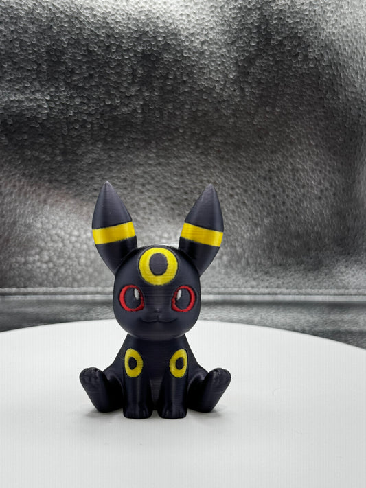 Umbremon 3d Print COLORED 3 Inches Tall