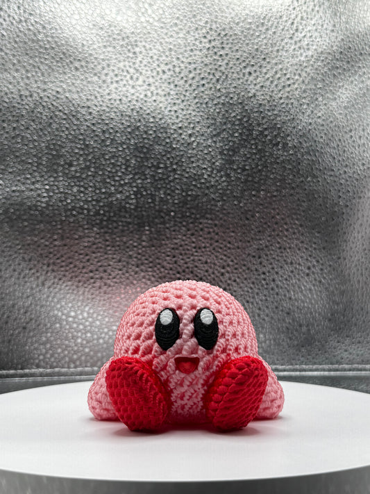 Mr. Pink Circle Knitted Style 3d Print