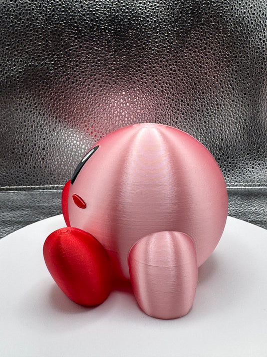 Mr. Pink Circle 3d Printed  - Metallic Shine