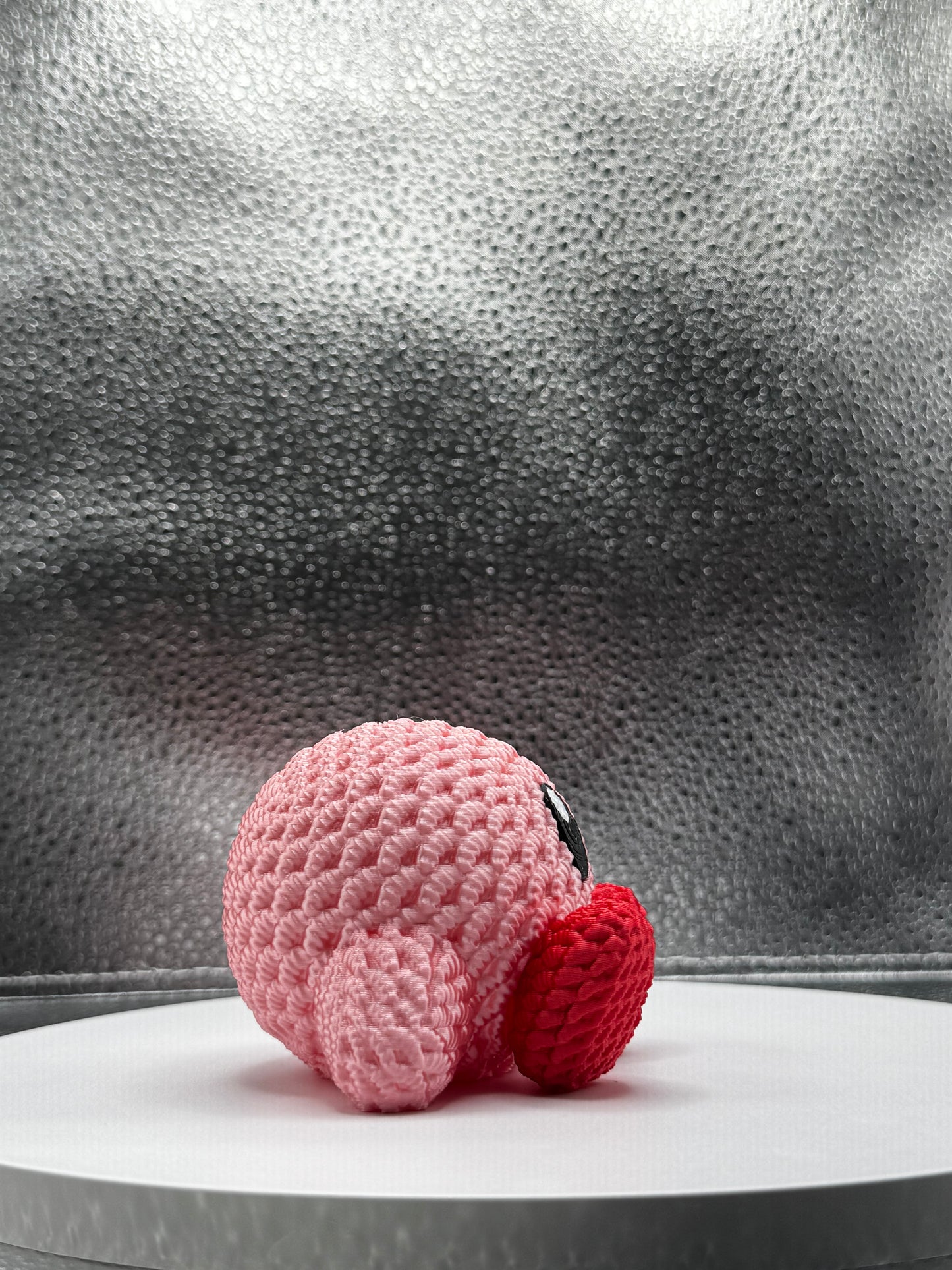 Mr. Pink Circle Knitted Style 3d Printed - Mr. Pink Circle- Metallic Shine