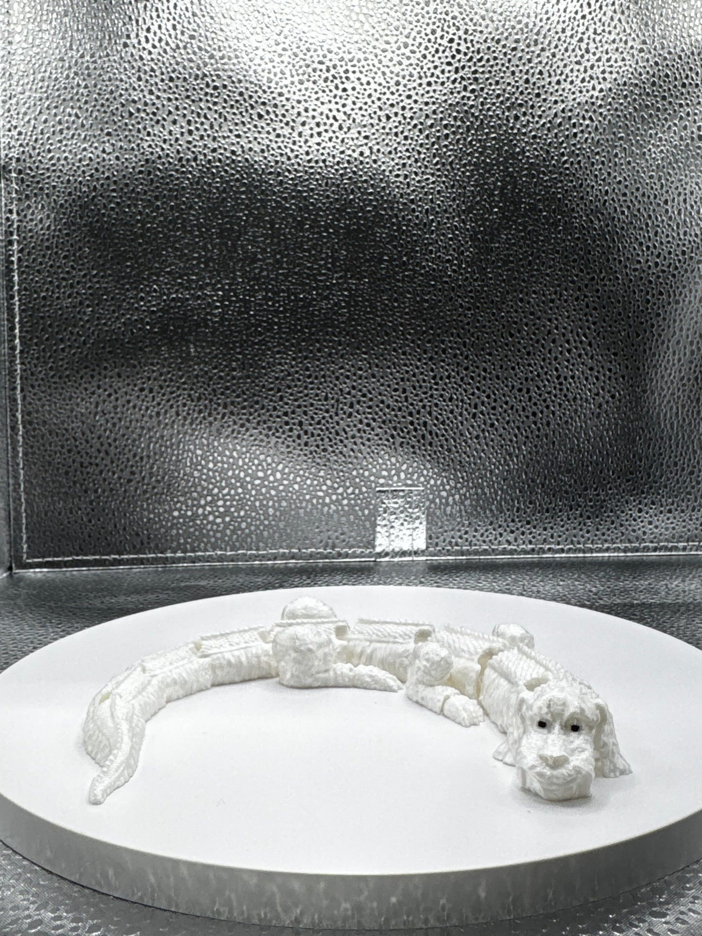 White Dog Dragon Flexi 3D Print