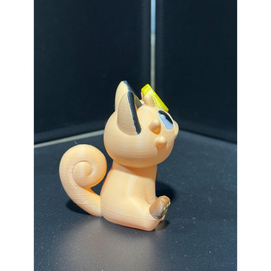 Meowmon 3d Print COLORED 3 Inches Tall - Metallic Shine