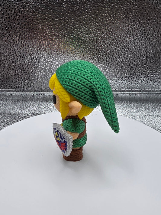 Green Elf Knitted Style 3D Print