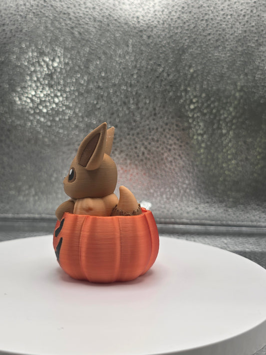Pumpkin Eevmon 3D Print