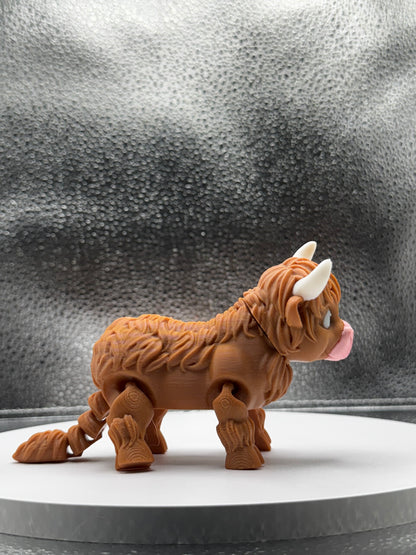 Highland Cow Fidget Flexi 3D Print