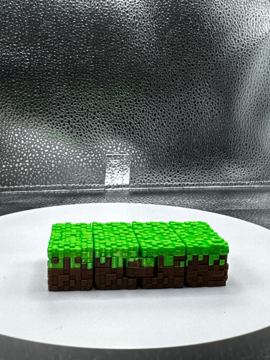 Grass Block Fidget Cube 3D Print