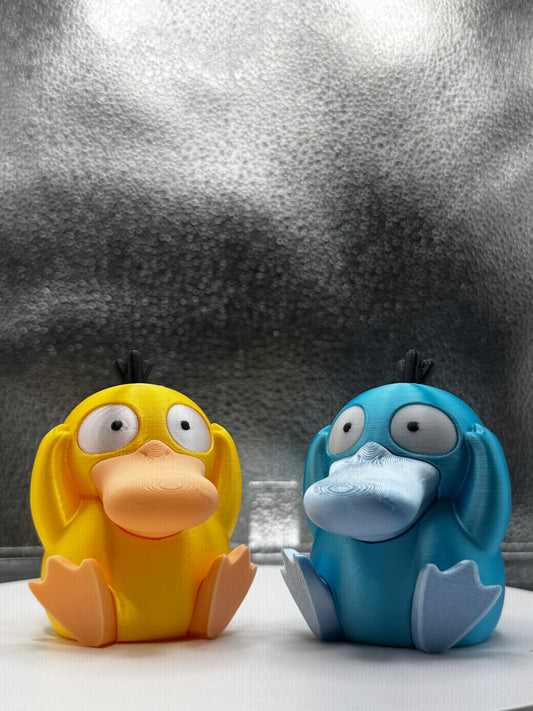 Psychic Duckmon 3d Print COLORED 3 Inches Tall - Metallic Shine