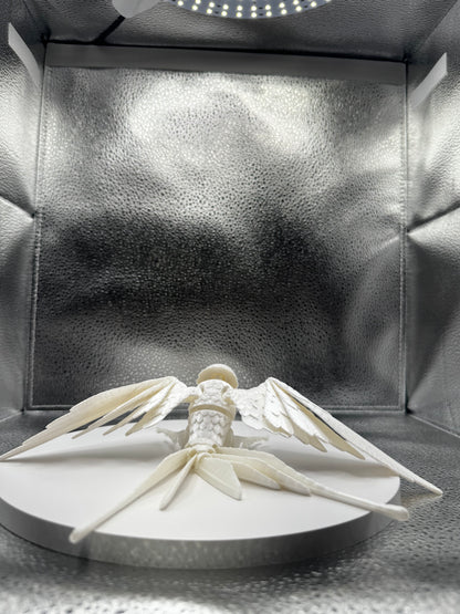 White Sparrow 3D Print - Metallic Shine
