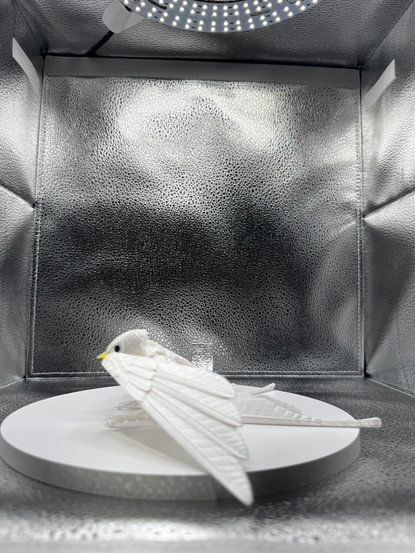White Sparrow 3D Print - Metallic Shine