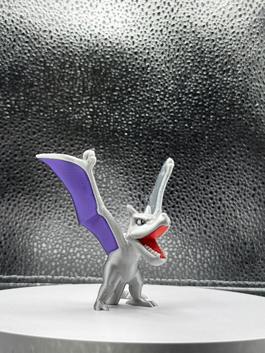 Dinomon 3d Print Colored 3 Inches Tall  - Metallic Shine