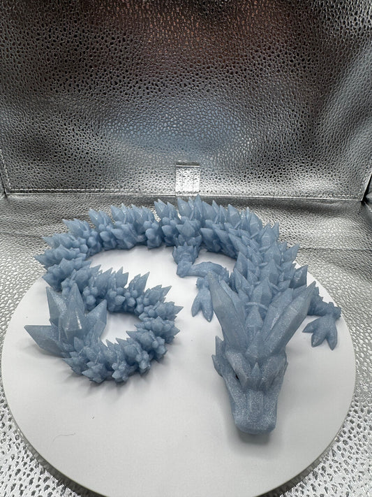 Large Crystal Dragon 3D Print - Random Color
