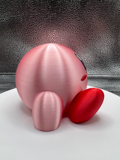Mr. Pink Circle 3d Printed  - Metallic Shine