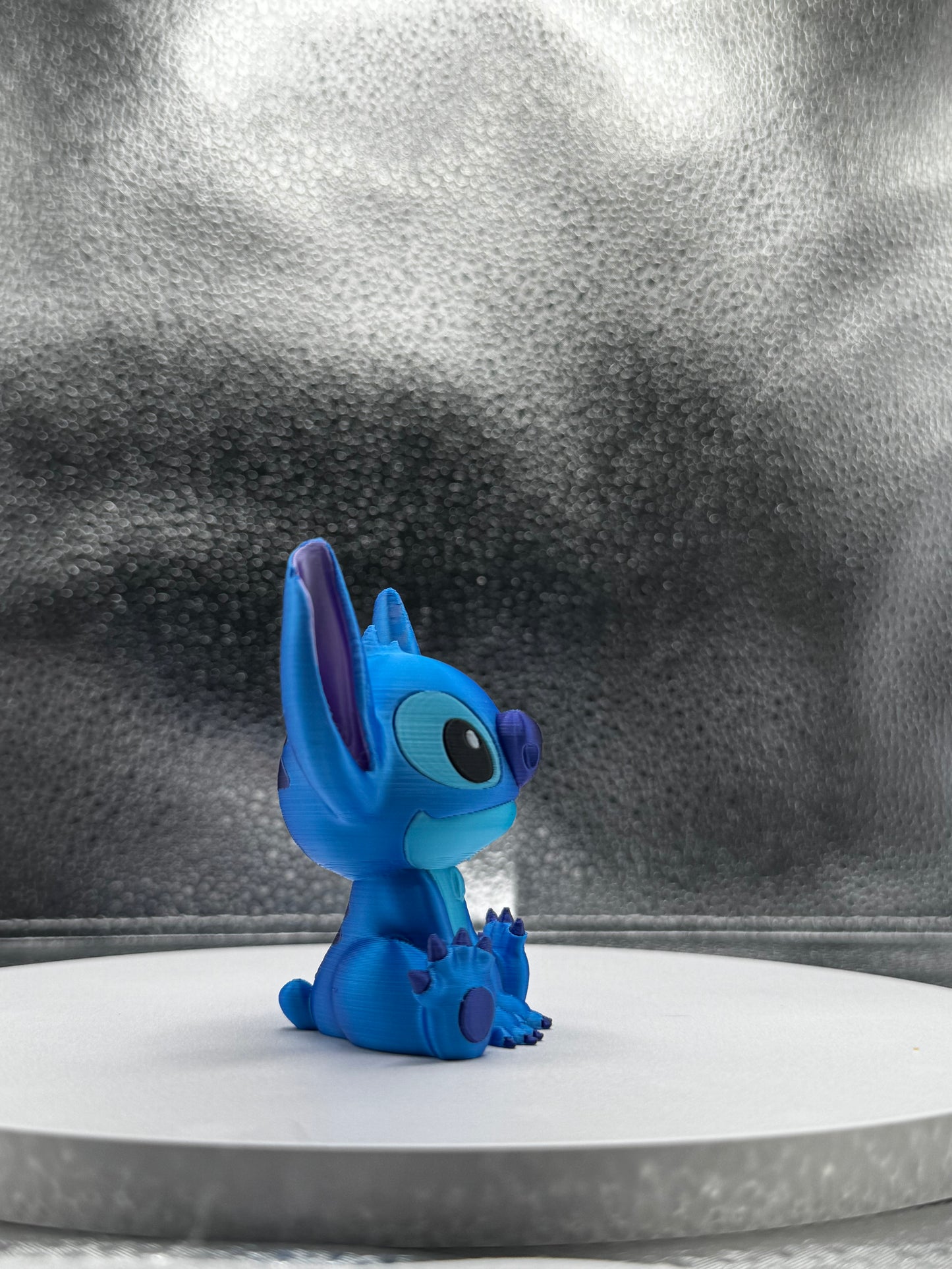 Sir Blue Alien 3d Print COLORED 3 Inches Tall - Metallic Shine