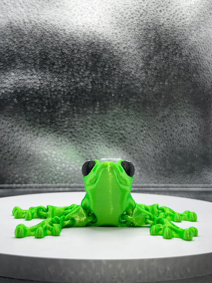 Flexi Frog 3D Print - Metallic Shine