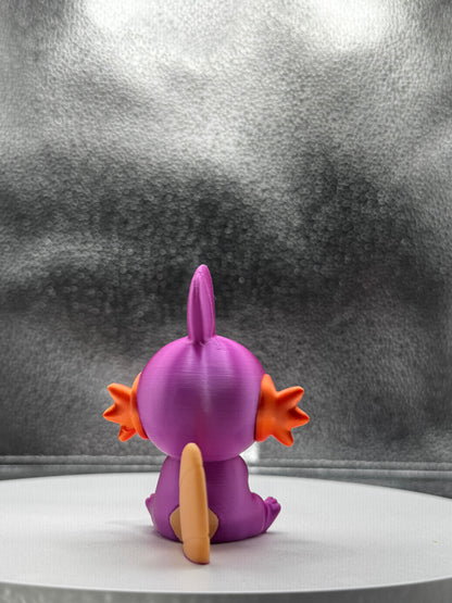Muddymon 3d Print COLORED 3 Inches Tall - Metallic Shine