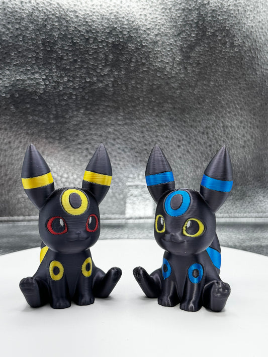 Umbremon 3d Print COLORED 3 Inches Tall