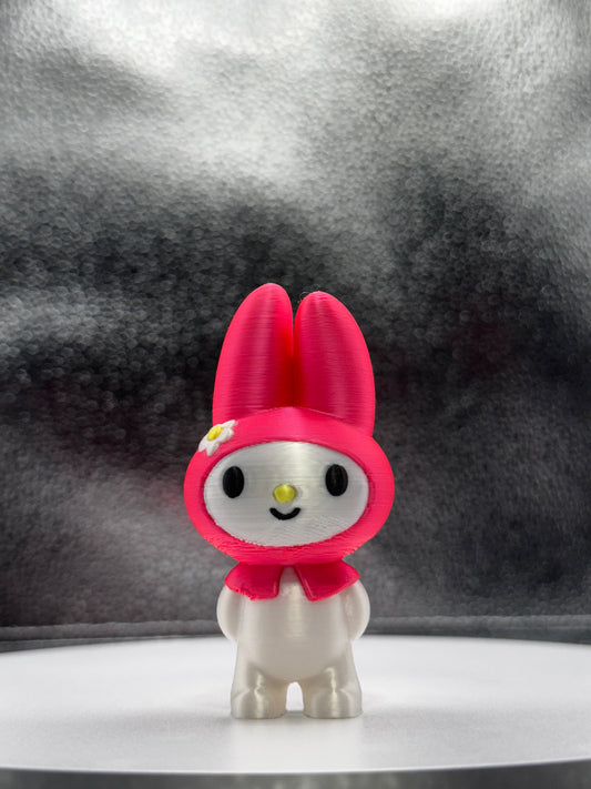 My Pink Bunny 3d Print COLOR - Metallic Shine