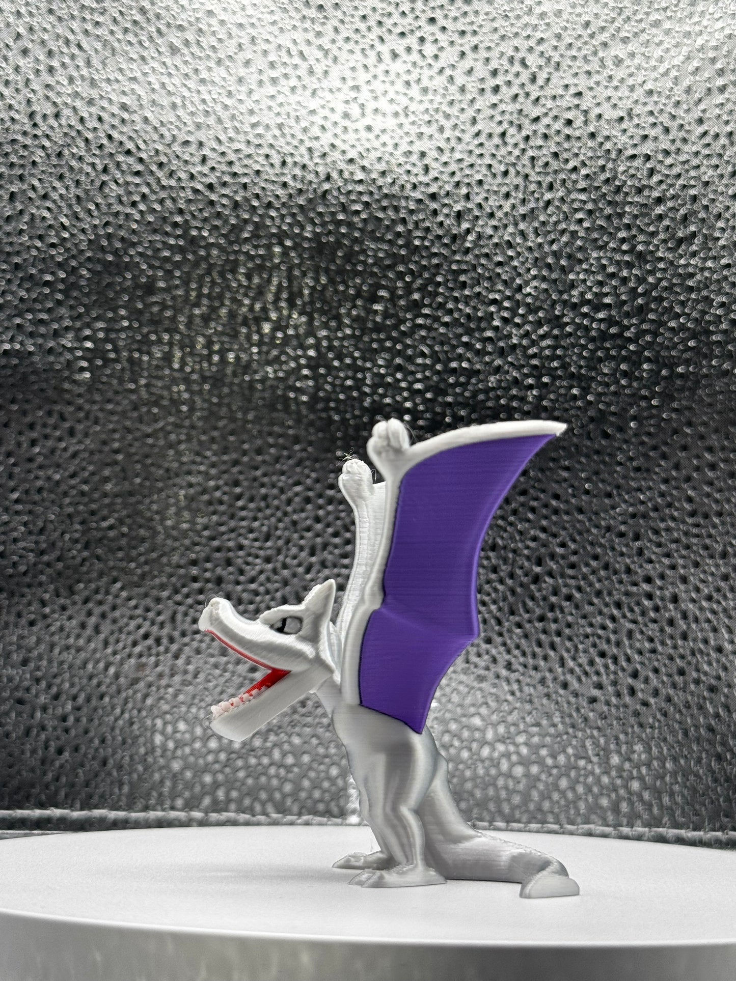 Dinomon 3d Print Colored 3 Inches Tall  - Metallic Shine