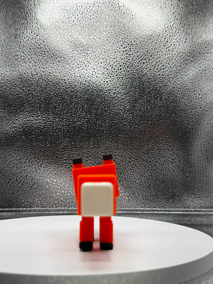 Blocky Fox 3D Print COLORED
