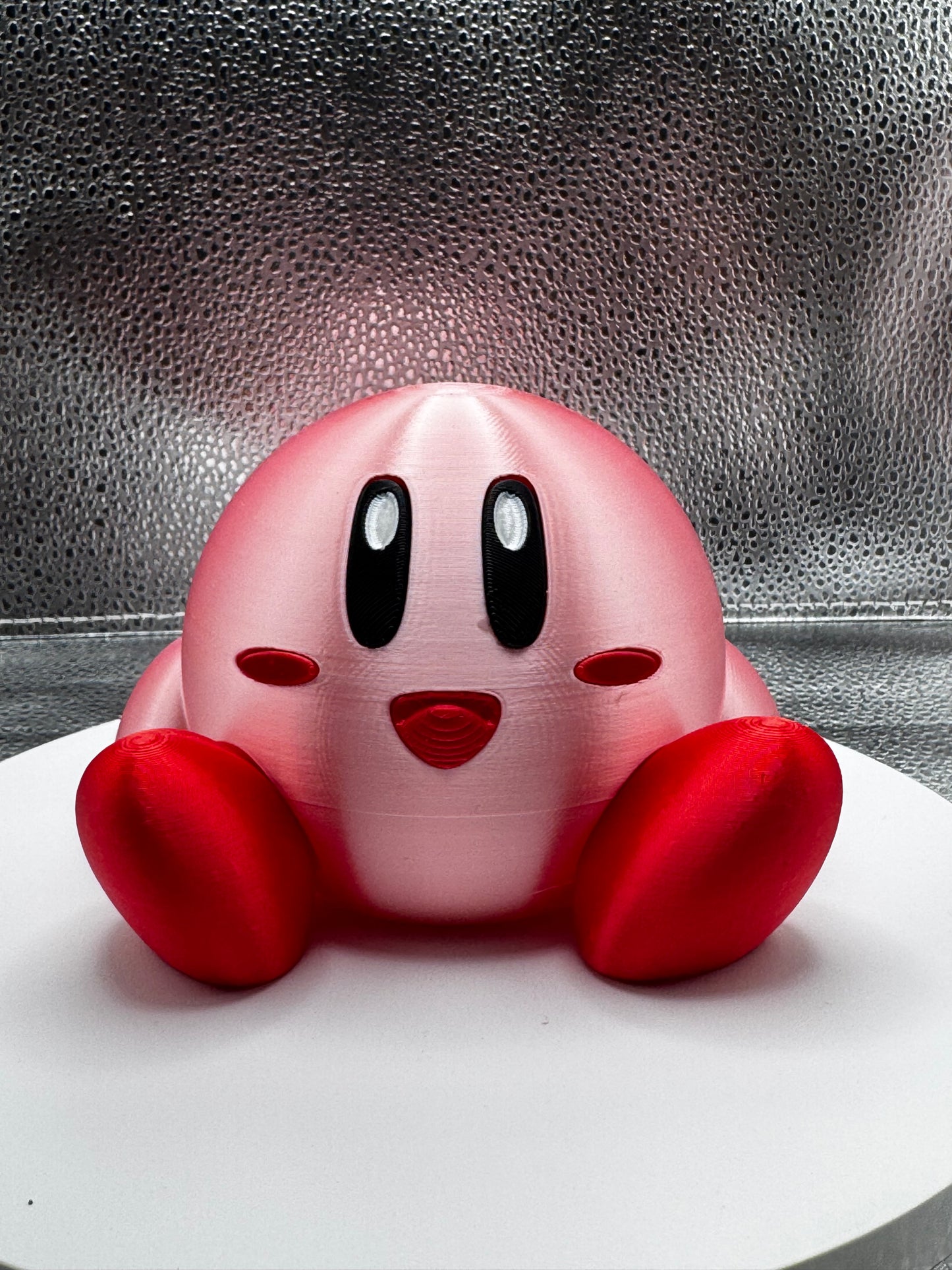 Mr. Pink Circle 3d Printed  - Metallic Shine