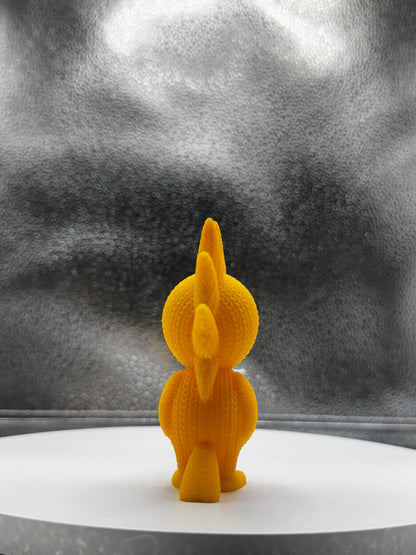 Yellow Bird 3d Print Colored