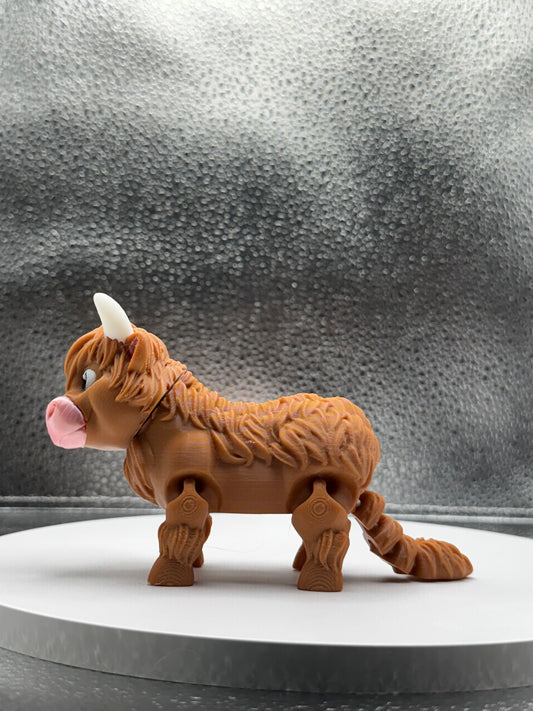 Highland Cow Fidget Flexi 3D Print