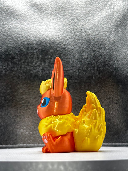 Flaremon 3d Print COLORED 3 Inches Tall - Metallic Shine