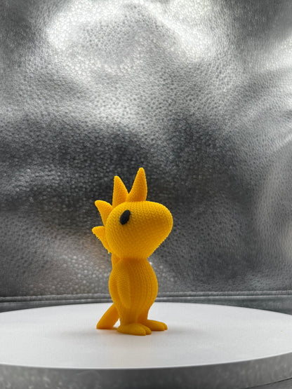 Yellow Bird 3d Print Colored