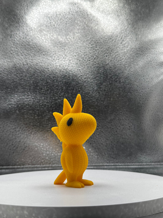 Yellow Bird 3d Print Colored