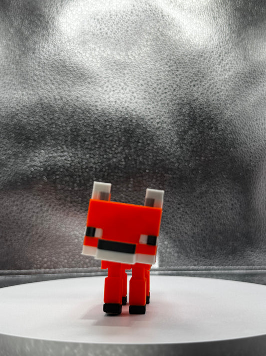 Blocky Fox 3D Print COLORED