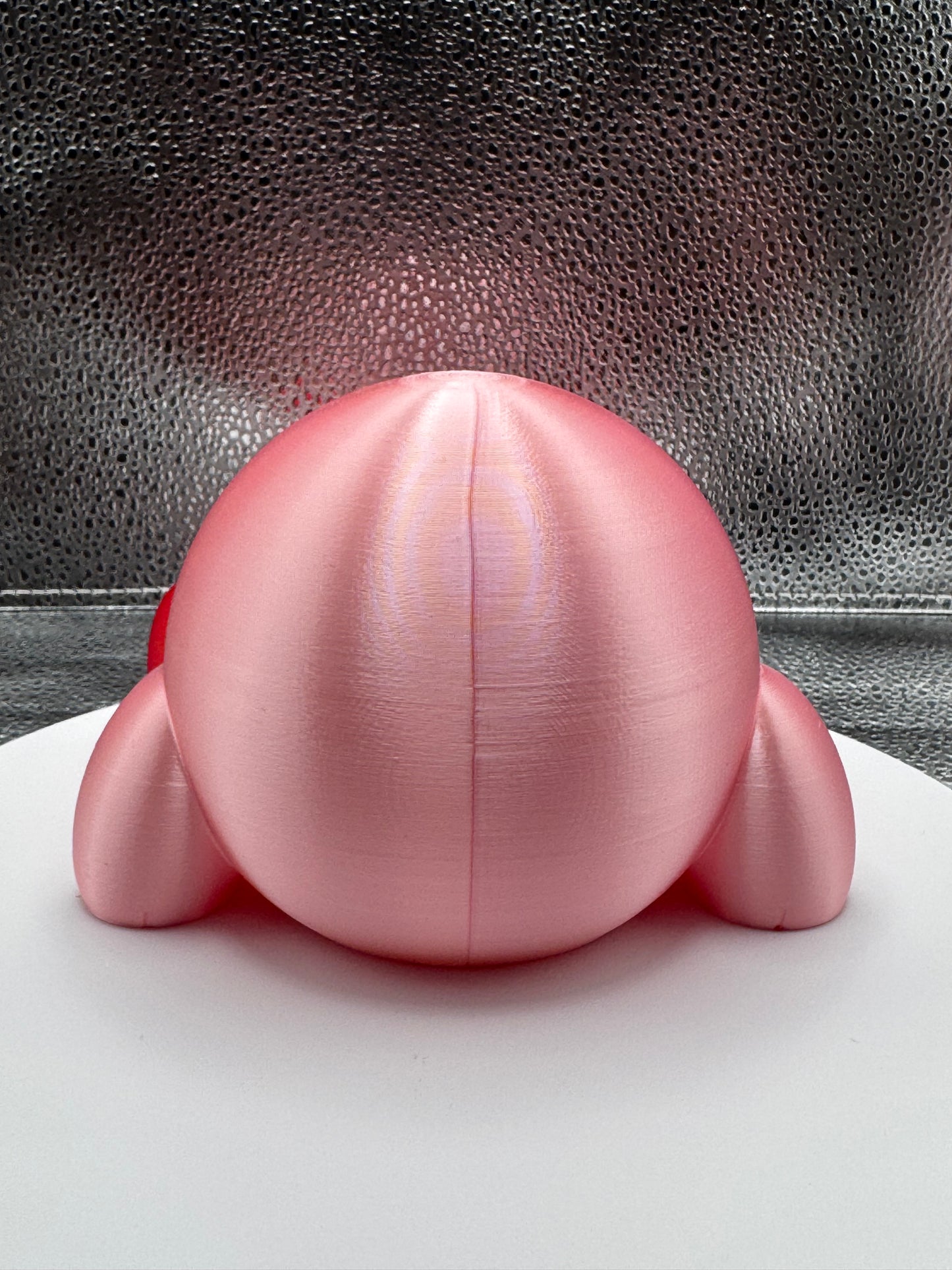 Mr. Pink Circle 3d Printed  - Metallic Shine