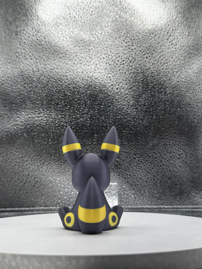 Umbremon 3d Print COLORED 3 Inches Tall