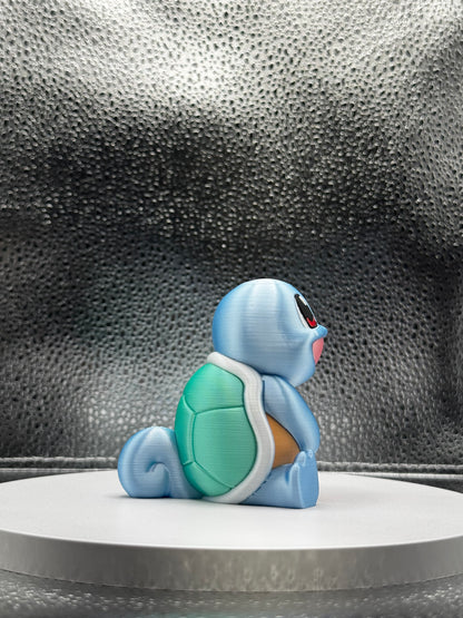 Turtlemon 3d Print COLORED 3 Inches Tall- Metallic Shine