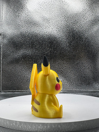 Pikamon 3d Print COLORED 3 Inches Tall - Metallic Shine