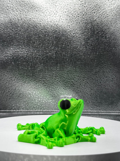 Flexi Frog 3D Print - Metallic Shine