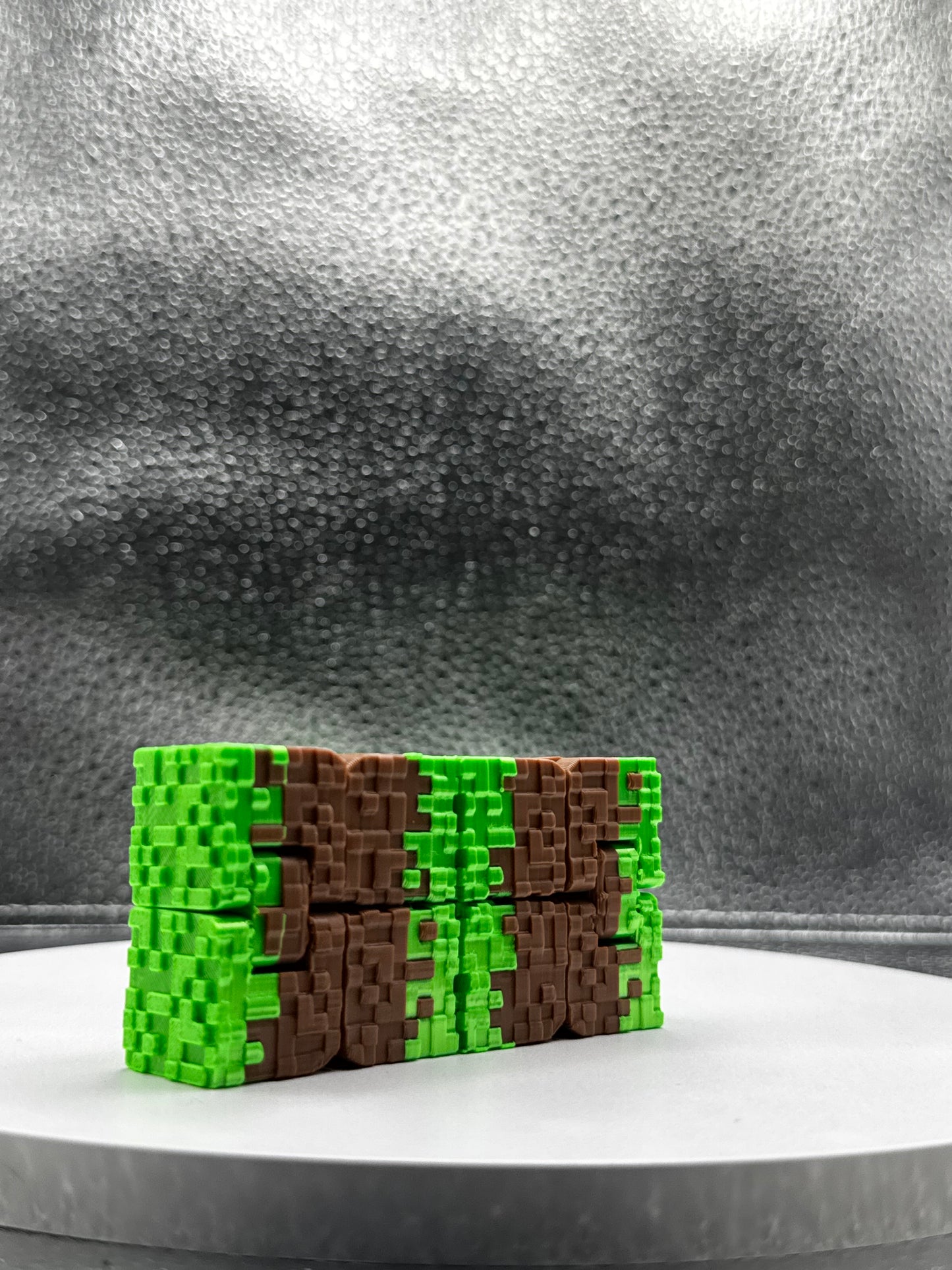 Grass Block Fidget Cube 3D Print