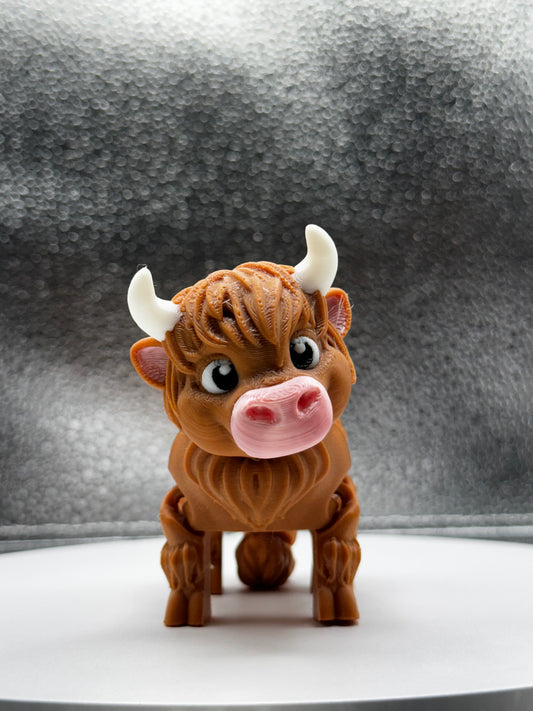 Highland Cow Fidget Flexi 3D Print
