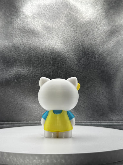 Hi Cat's Sister 3D Print - Colored