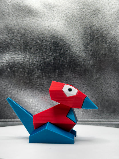 Porymon 3d Print COLORED 3 Inches Tall - Metallic Shine
