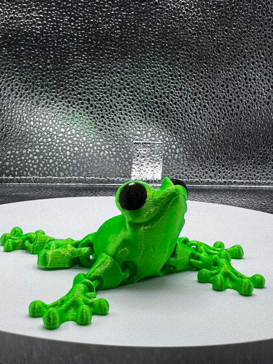 Flexi Frog 3D Print - Metallic Shine