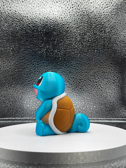 Turtlemon 3d Print COLORED 3 Inches Tall- Metallic Shine