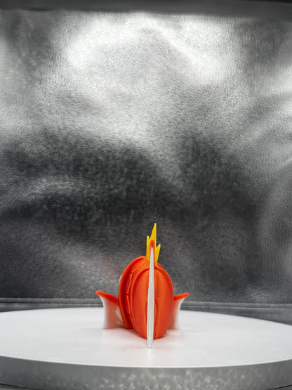 Karpmon 3d Print COLORED 3 Inches Tall - Metallic Shine - WIGGLES