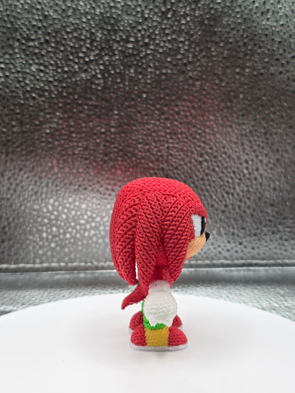 Red Knuck Knitted Style 3D Print