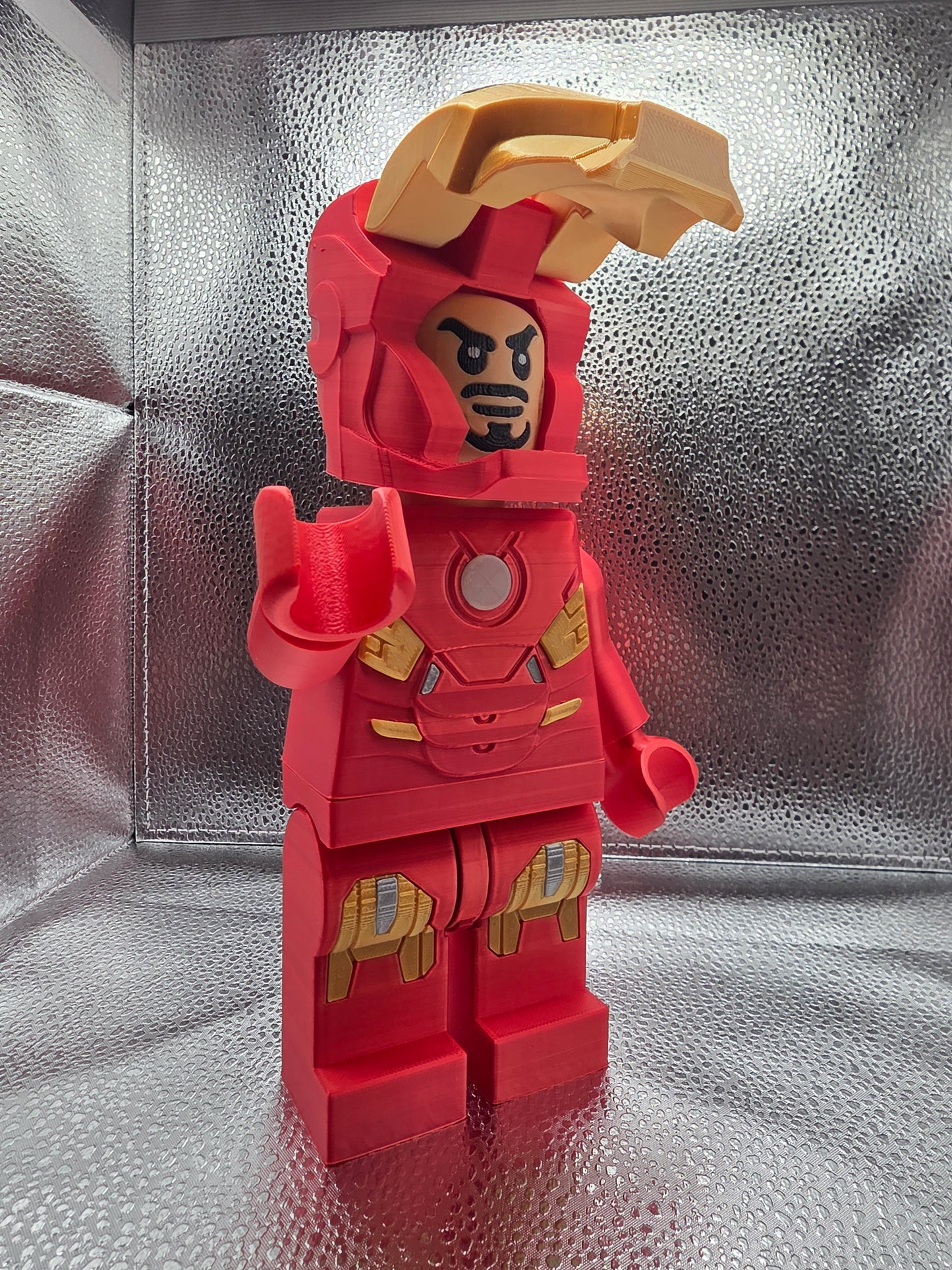 Aluminum Man Hero Brick 3D Print